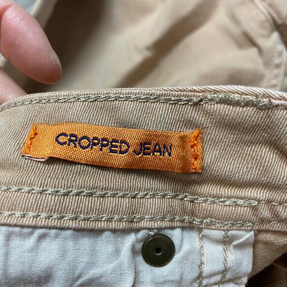 Tory Burch Tan Ankle & Cropped Jeans - Picture 10 of 11